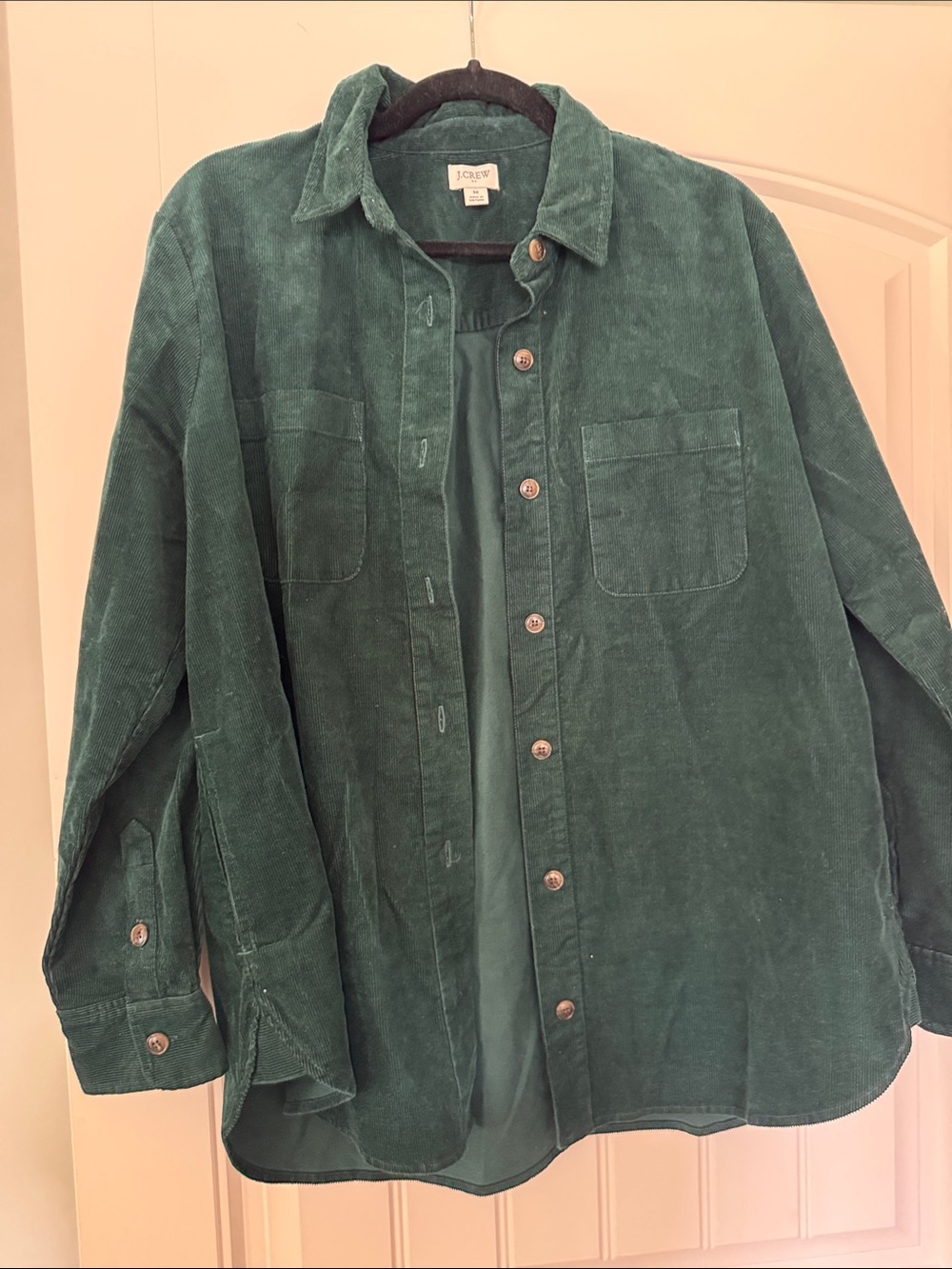 J. Crew Women’s Forest Green Corduroy Shirt Jacket